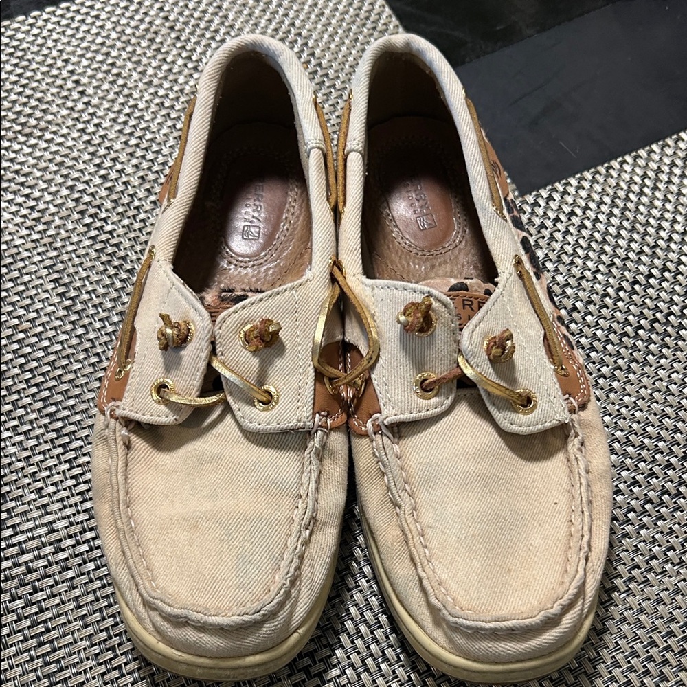 Sperry Men's Tan and Brown Boat Shoes
